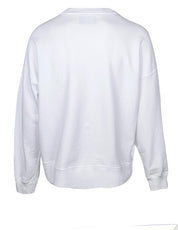 GOLDEN GOOSE COTTON CREWNECK SWEATSHIRT COLOR WHITE