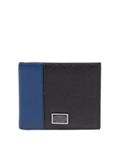 DOLCE & GABBANA LEATHER WALLETS COLOR BLACK/BLUE