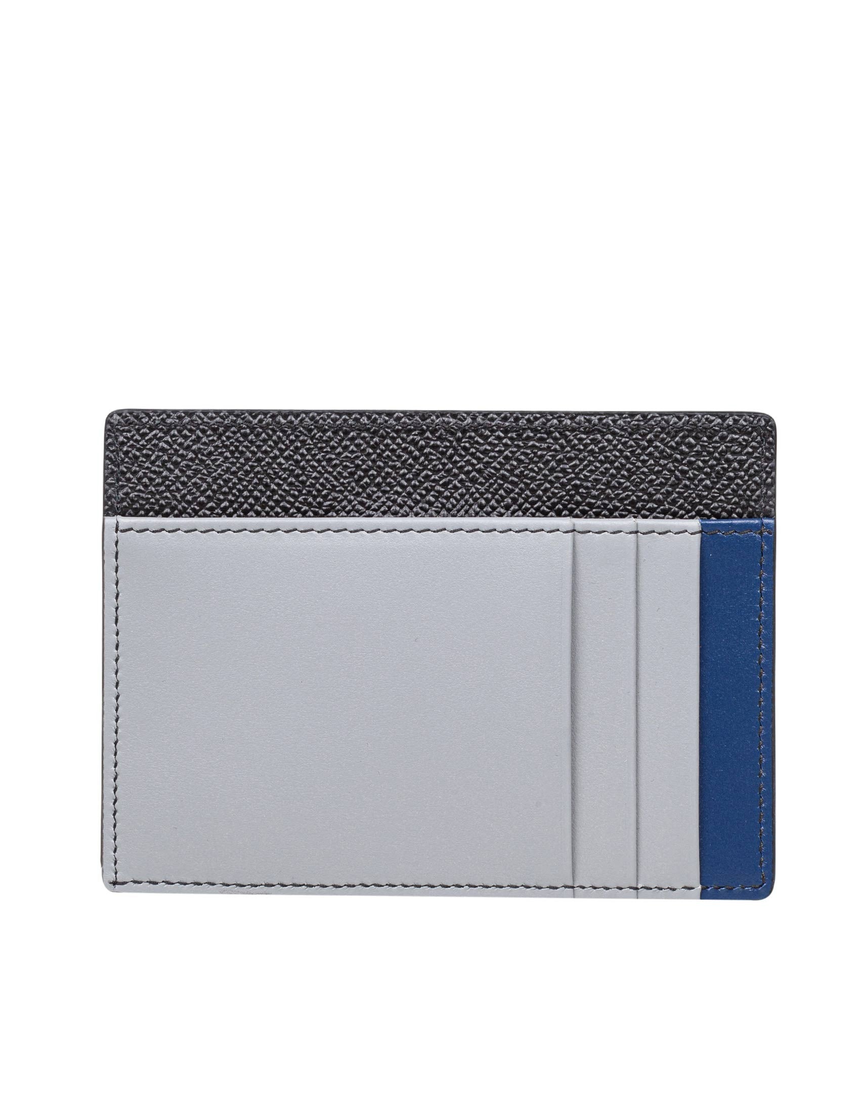 DOLCE & GABBANA DAUPHINE CARD HOLDER COLOR BLACK/BLUE