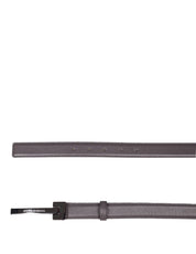 DOLCE & GABBANA LEATHER BELT WITH LOGO BUCKLE