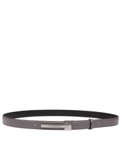 DOLCE & GABBANA LEATHER BELT WITH LOGO BUCKLE