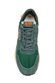 AUTRY REELWIND SUEDE AND NYLON SNEAKERS, GREEN