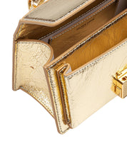 GOLDEN GOOSE BORSA A MANO VENEZIA SMALL IN PELLE COLORE ORO