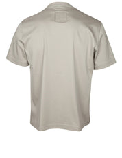 LANVIN DENIM T-SHIRT WITH EMBROIDERED LOGO
