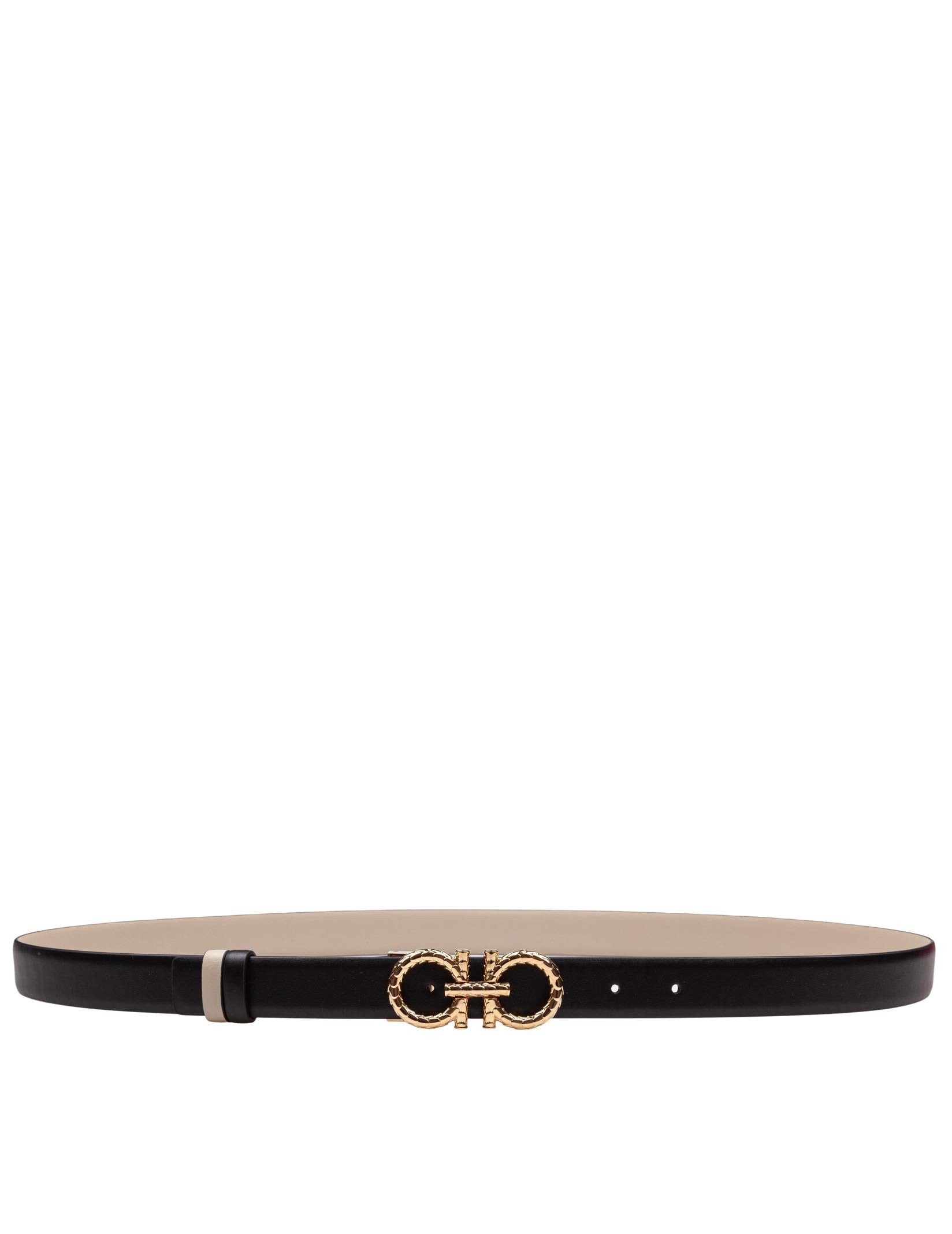 FERRAGAMO REVERSIBLE AND ADJUSTABLE GANCINI BELT IN LEATHER