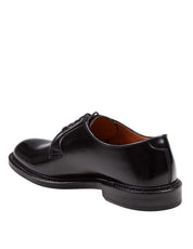 DOUCAL'S DERBY SHOE IN BLACK LEATHER