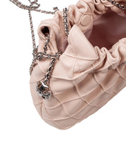 TORY BURCH FLEMING MINI HOBO BAG IN PINK LEATHER