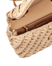 TORY BURCH KIRA WOVEN SMALL CONVERTIBLE SHOULDER BAG