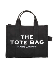 MARC JACOBS THE MEDIUM TOTE IN BLACK CANVAS