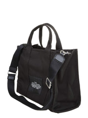 MARC JACOBS THE MEDIUM TOTE IN BLACK CANVAS