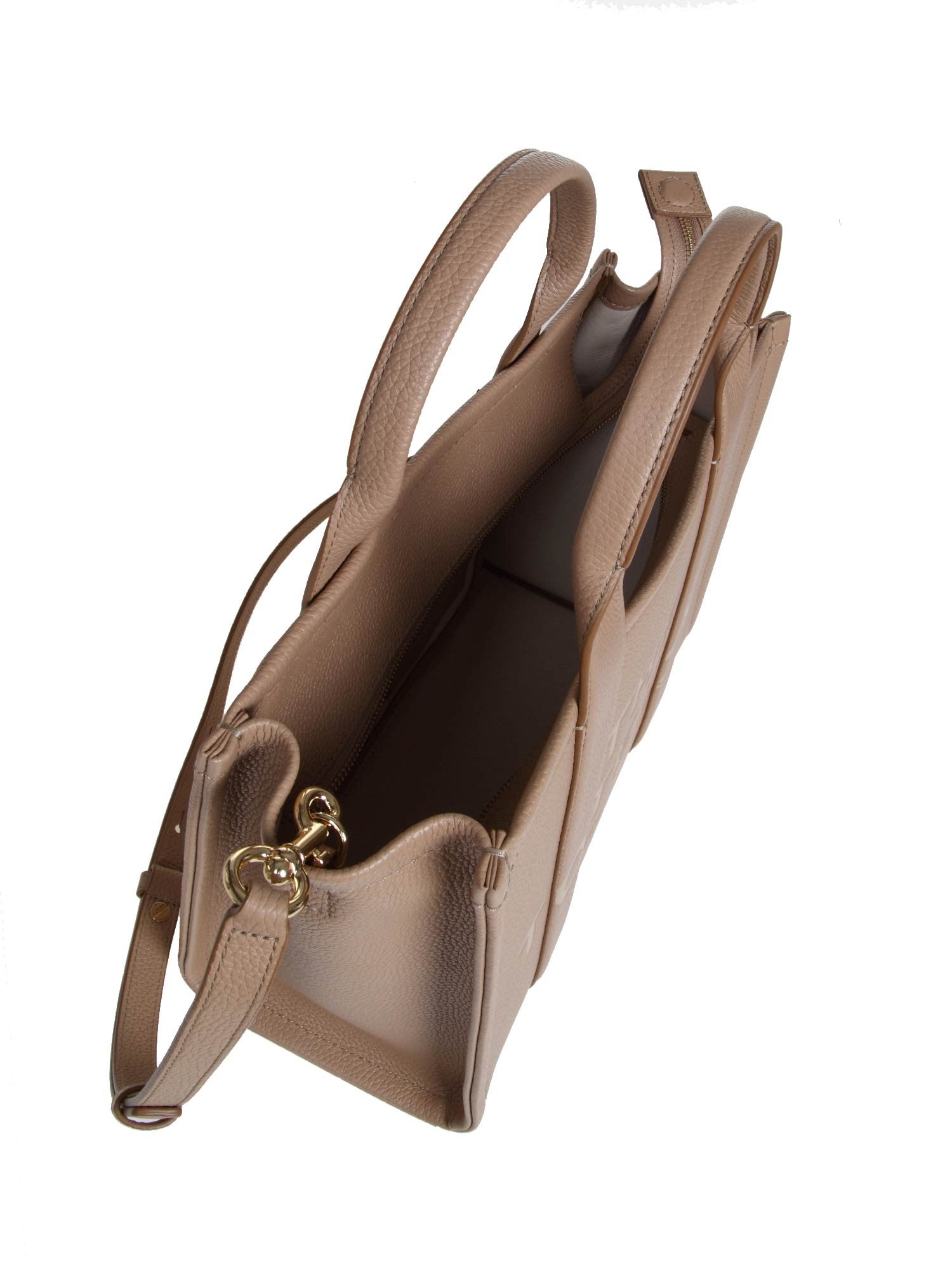 MARC JACOBS MEDIUM TOTE IN PELLE COLORE CEMENTO