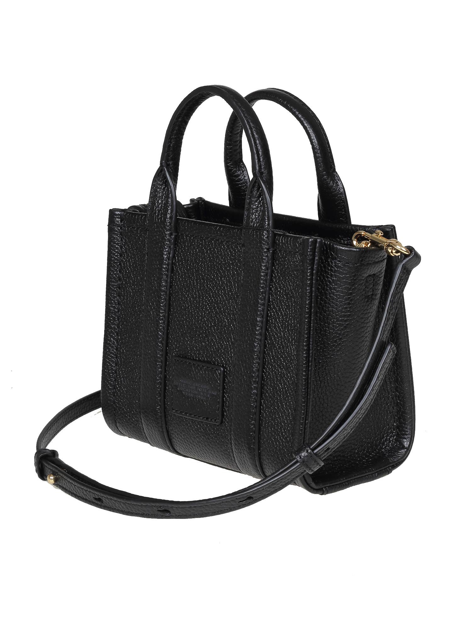 MARC JACOBS SMALL TOTE IN BLACK LEATHER