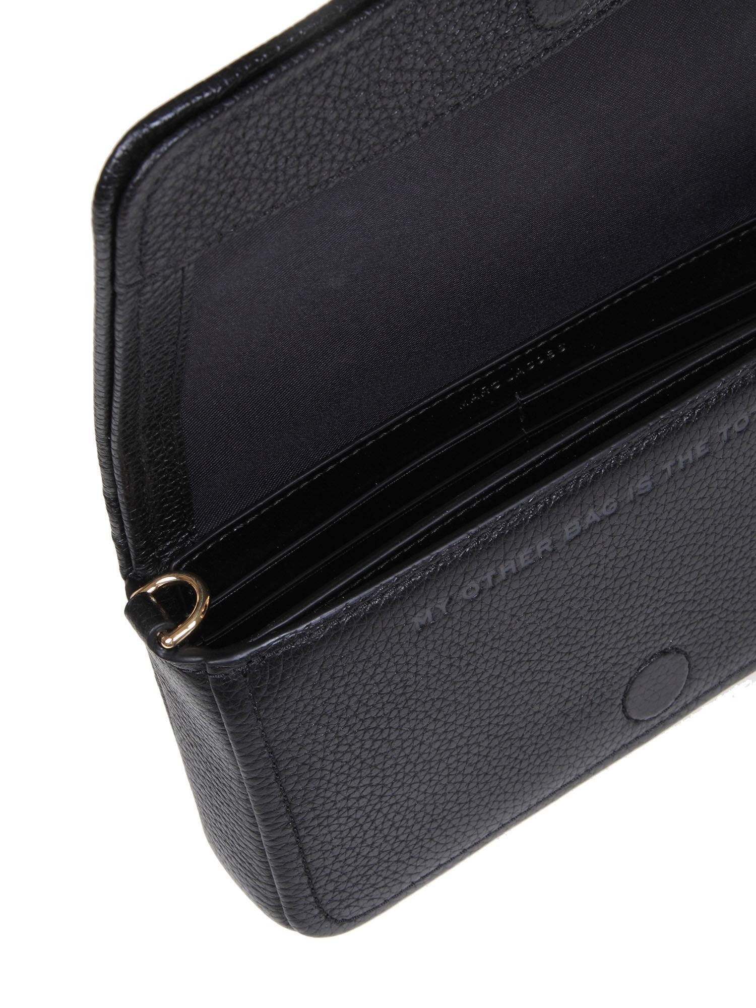 MARC JACOBS THE MINI BAG IN PELLE COLORE NERO CON LOGO