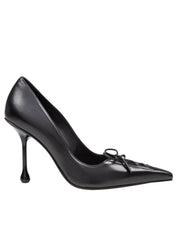 JIMMY CHOO DECOLLETE' SCARLETT 95 IN NAPPA COLORE NERO