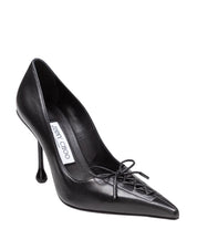JIMMY CHOO DECOLLETE' SCARLETT 95 IN NAPPA COLORE NERO