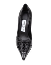 JIMMY CHOO DECOLLETE' SCARLETT 95 IN NAPPA COLORE NERO