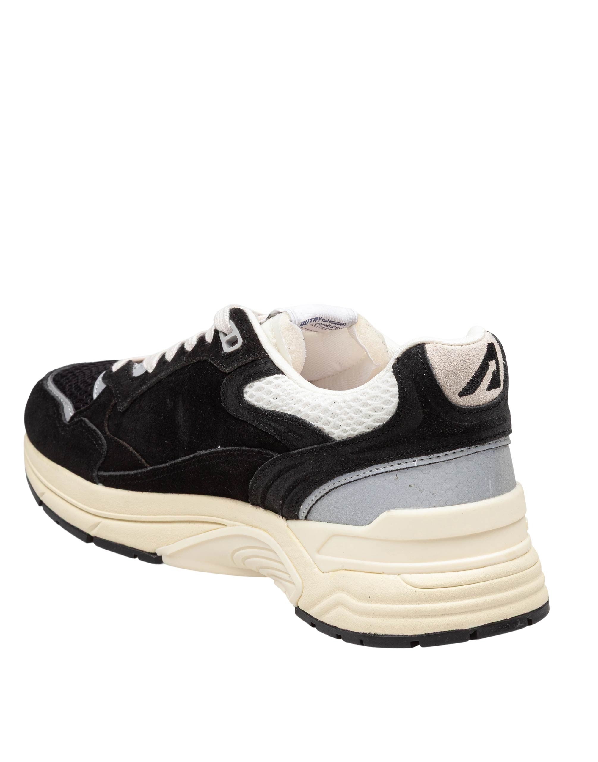 AUTRY SNEAKERS HYPERWAY SUEDE AND MESH SNEAKERS BLACK COLOR