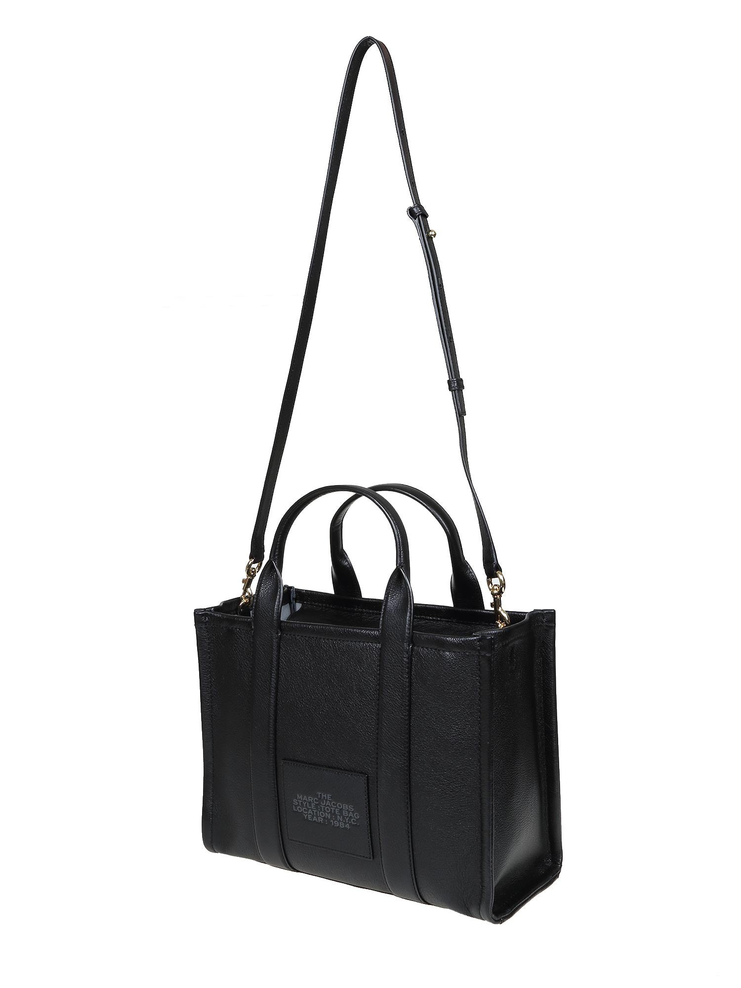MARC JACOBS MEDIUM TOTE IN PELLE NERA