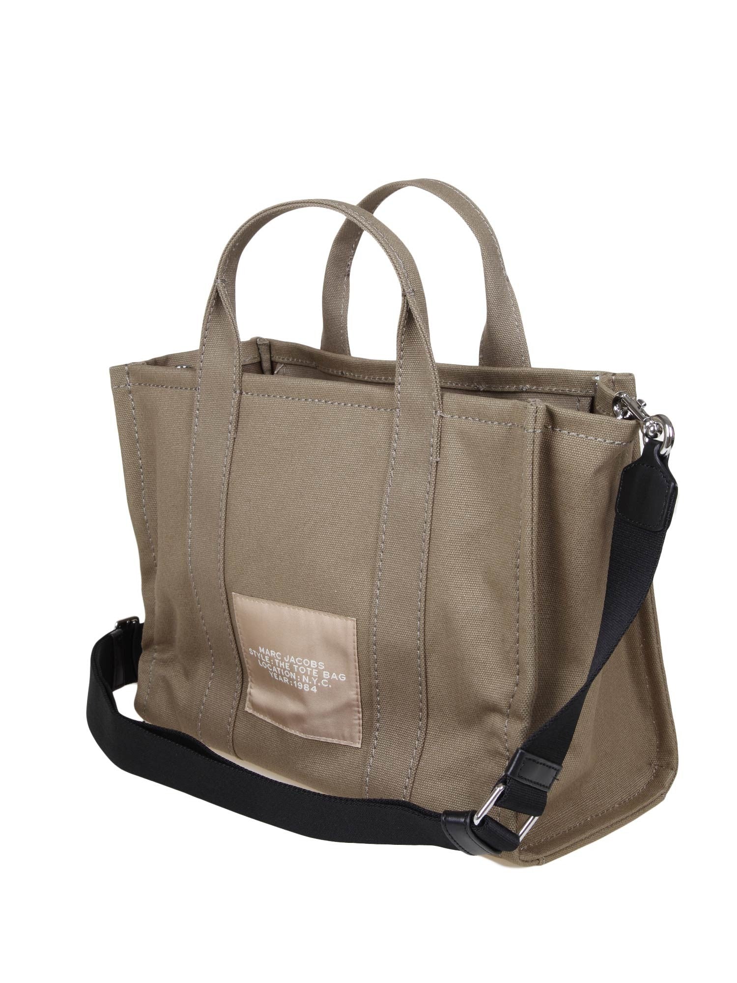 MARC JACOBS THE MEDIUM BAG IN GREEN CANVAS