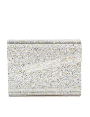 JIMMY CHOO CANDY CLUTCH BAG IN ACRYLIC FABRIC WITH GLITTER