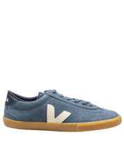 VEJA SNEAKERS VOLLEY IN CAMOSCIO COLORE AZZURRO