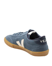 VEJA SNEAKERS VOLLEY IN CAMOSCIO COLORE AZZURRO
