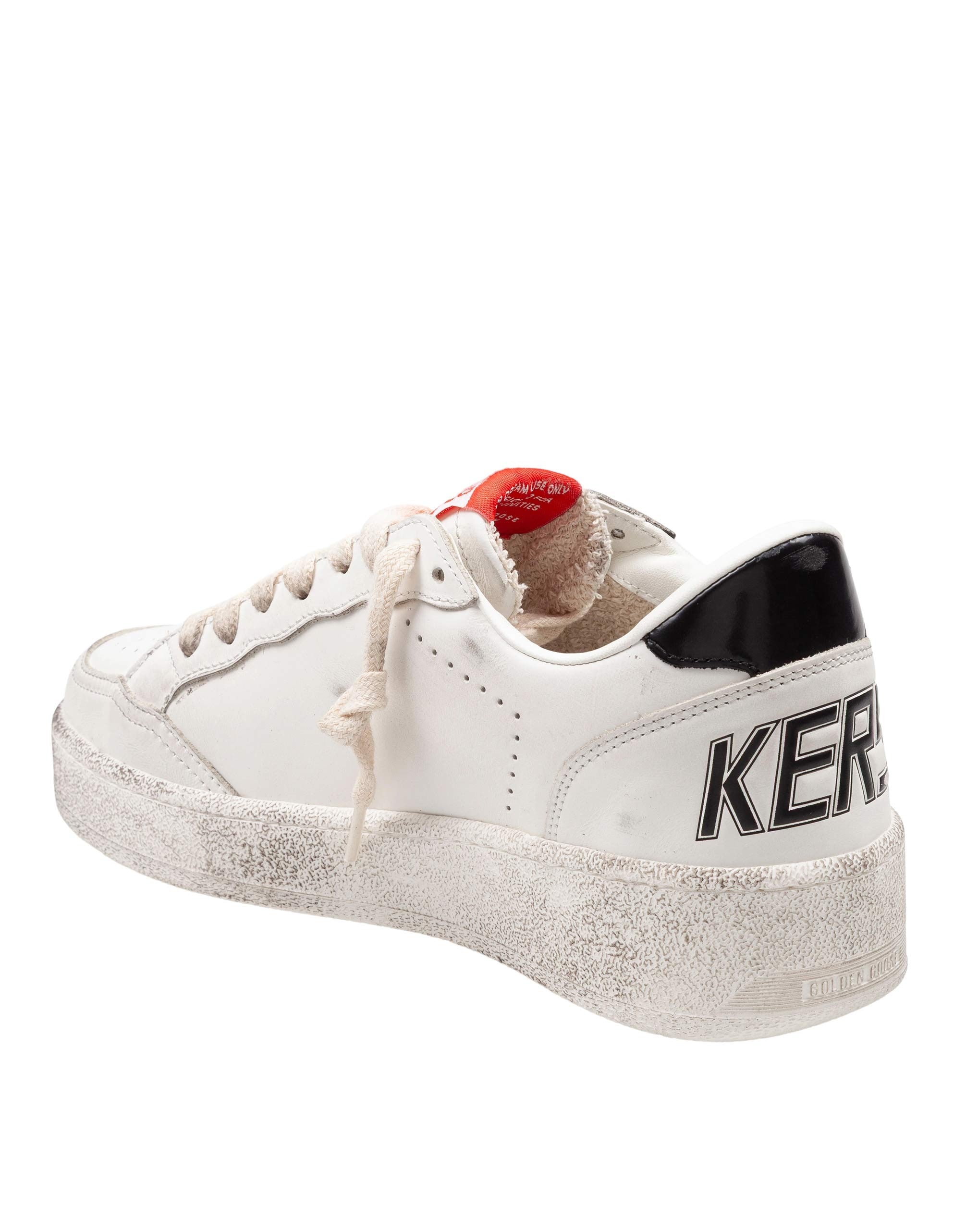 GOLDEN GOOSE SNEAKERS BALL STAR 2 IN WHITE LEATHER WITH PONYSKIN STAR