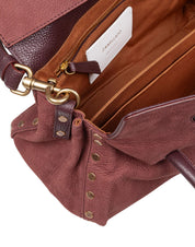 ZANELLATO DOTTA JONES S HANDBAG IN SUEDE COLOR RED BARBERA