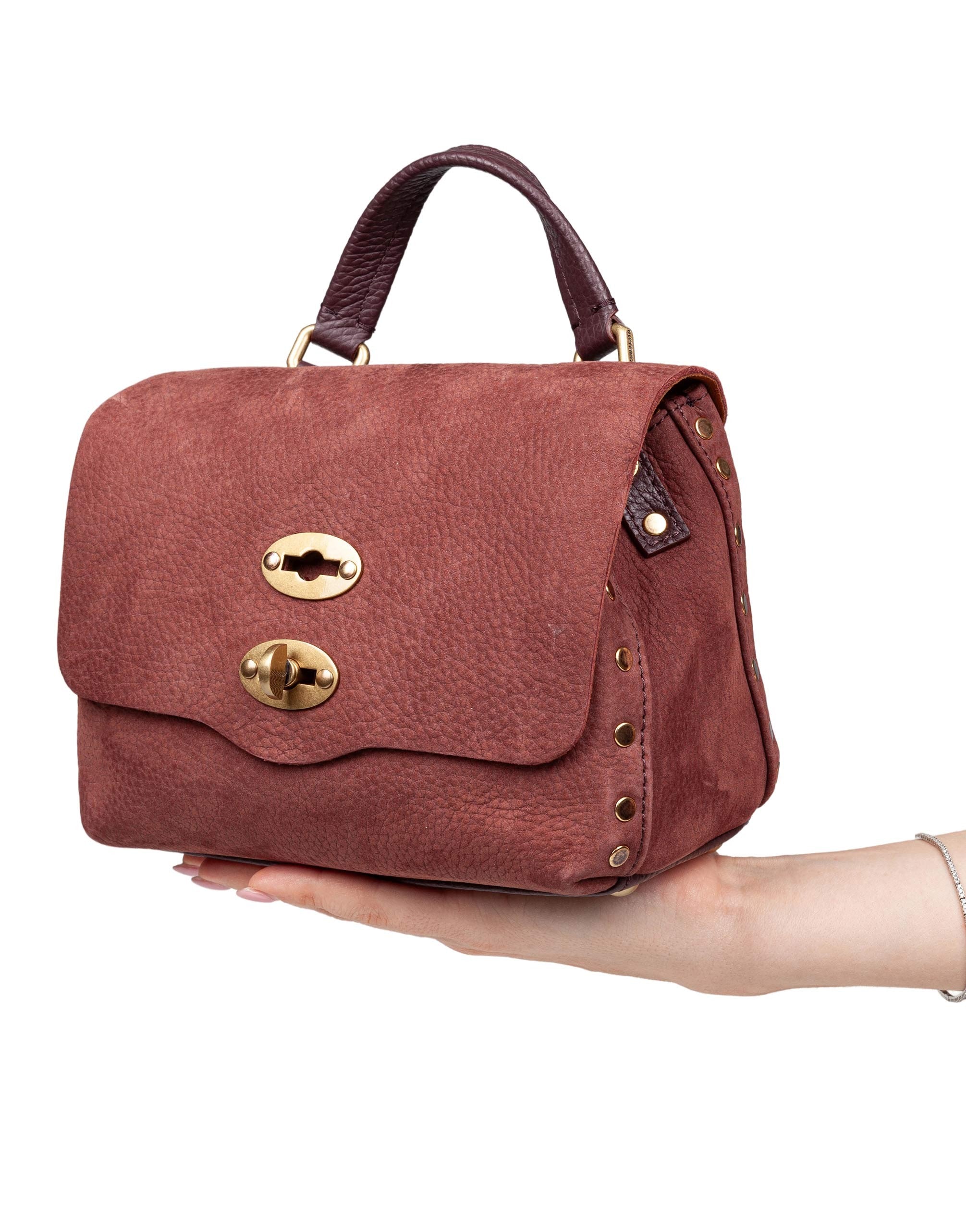 ZANELLATO POSTINA JONES BABY BAG IN NUBUCK COLOR RED BARBERA