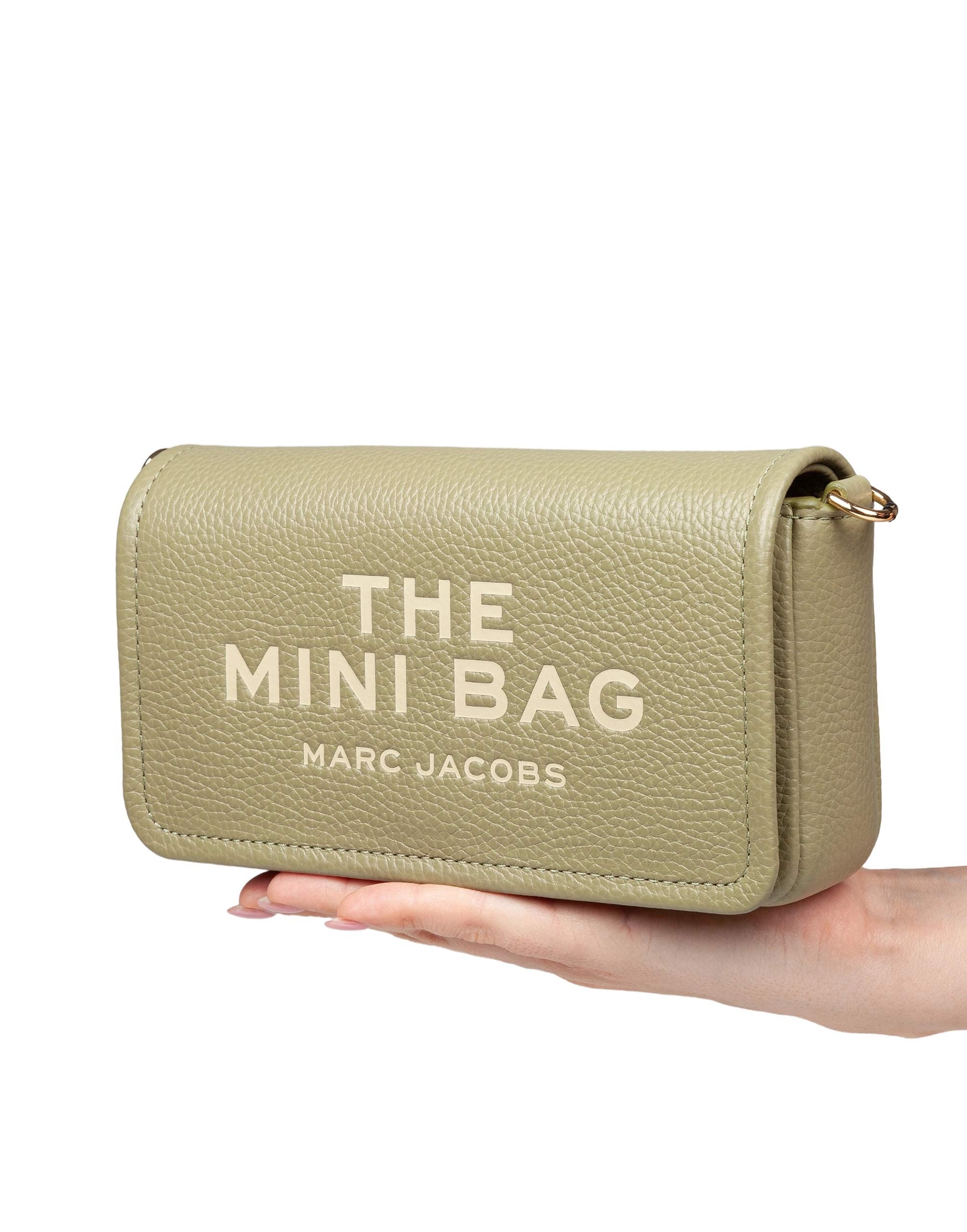 MARC JACOBS THE MINI BAG IN PELLE COLORE VERDE