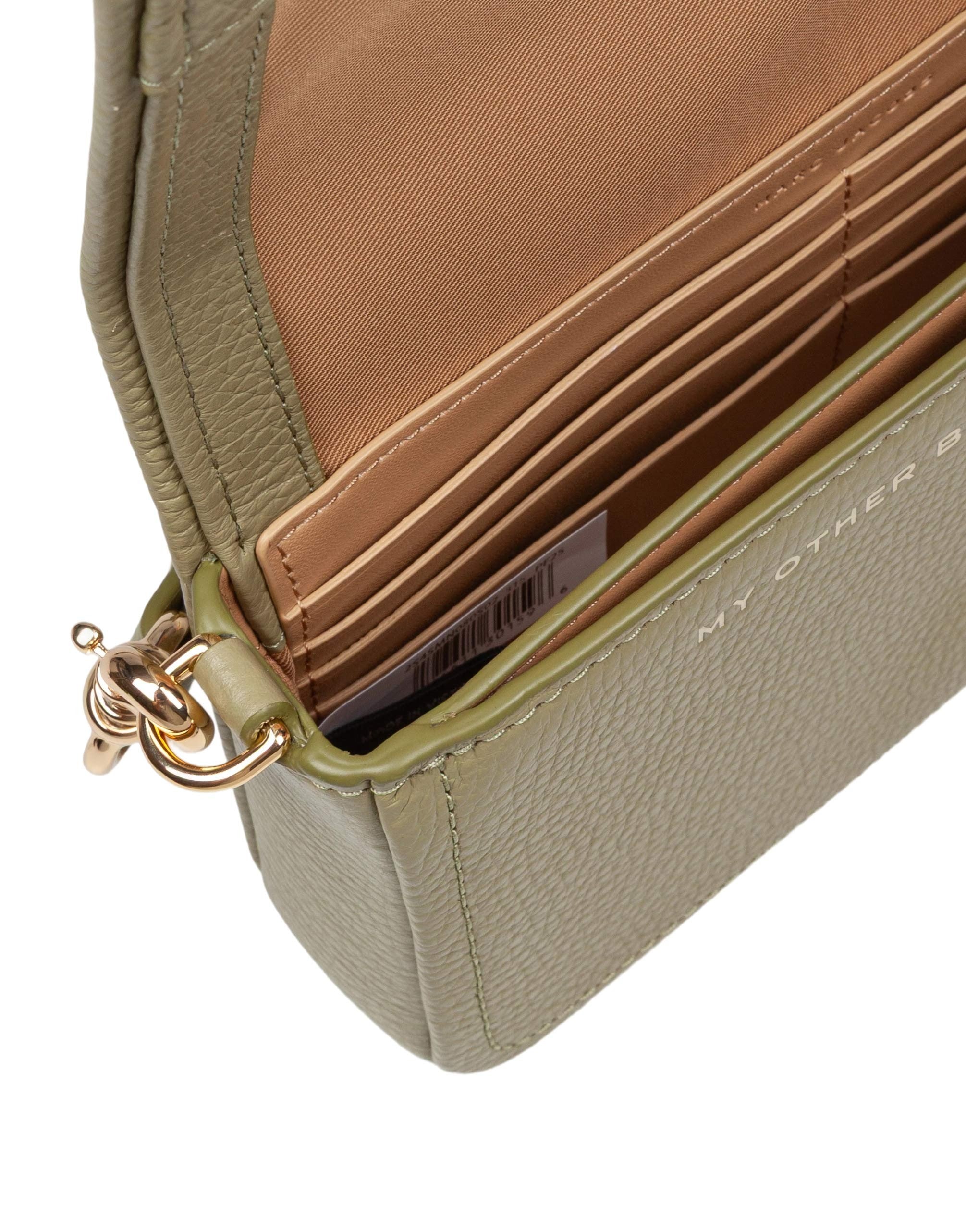 MARC JACOBS THE MINI BAG IN PELLE COLORE VERDE