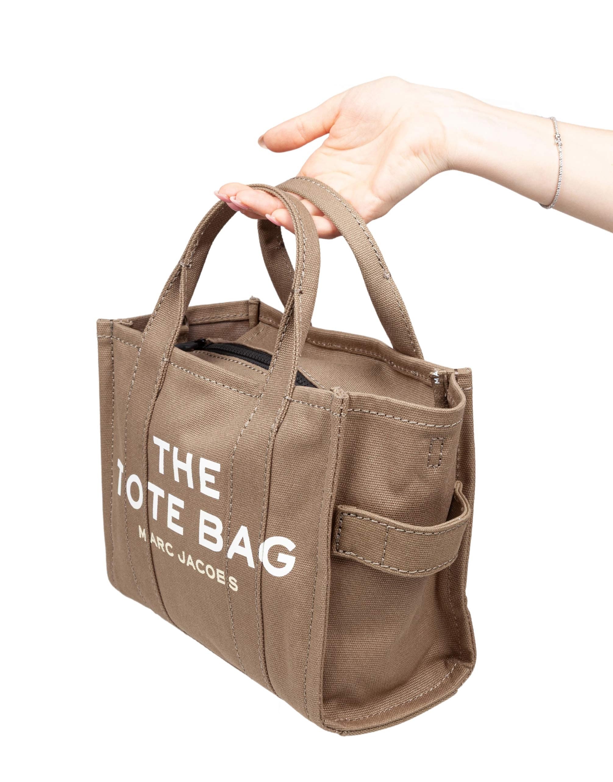 MARC JACOBS THE SMALL BAG IN CANVAS COLORE VERDE