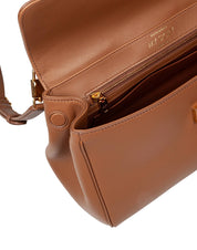 DOLCE & GABBANA VINTAGE MY SICILY CARAMEL LEATHER BAG
