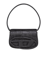 DIESEL BORSA A SPALLA 1DR IN TESSUTO BRILLANTE COLORE NERO