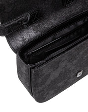 DIESEL BORSA A SPALLA 1DR IN TESSUTO BRILLANTE COLORE NERO
