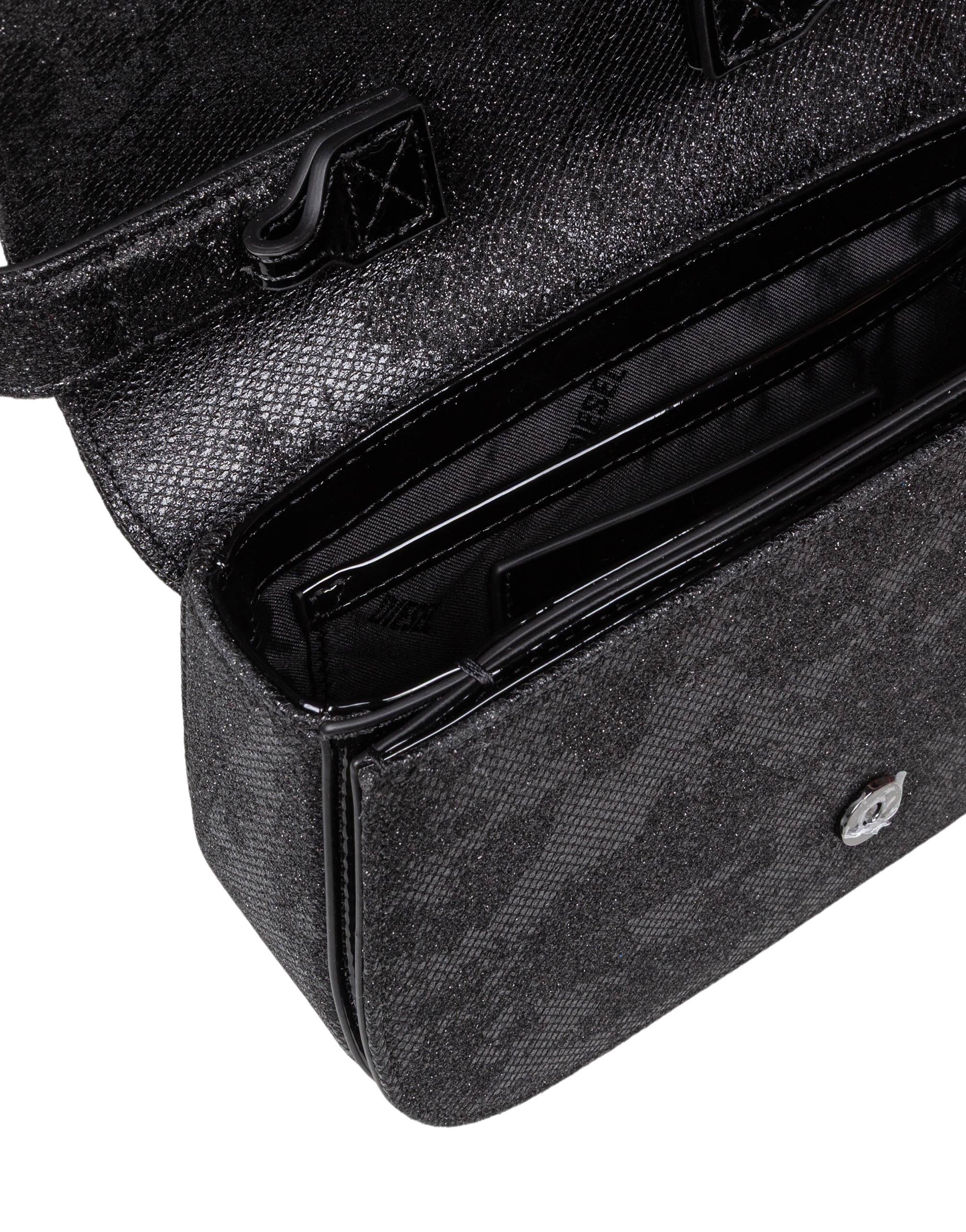 DIESEL BORSA A SPALLA 1DR IN TESSUTO BRILLANTE COLORE NERO