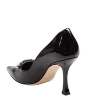 JIMMY CHOO DECOLLETE' BELINDA IN PELLE VERNICIATA COLORE NERO