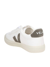 VEJA CAMPO CHROMEFREE IN PELLE COLORE BIANCO/KAKI