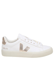 VEJA CAMPO CHROMEFREE IN WHITE/PLATINUM LEATHER