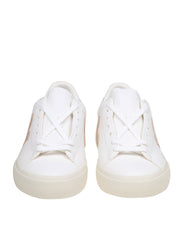 VEJA CAMPO CHROMEFREE IN WHITE/PLATINUM LEATHER