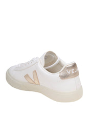 VEJA CAMPO CHROMEFREE IN WHITE/PLATINUM LEATHER