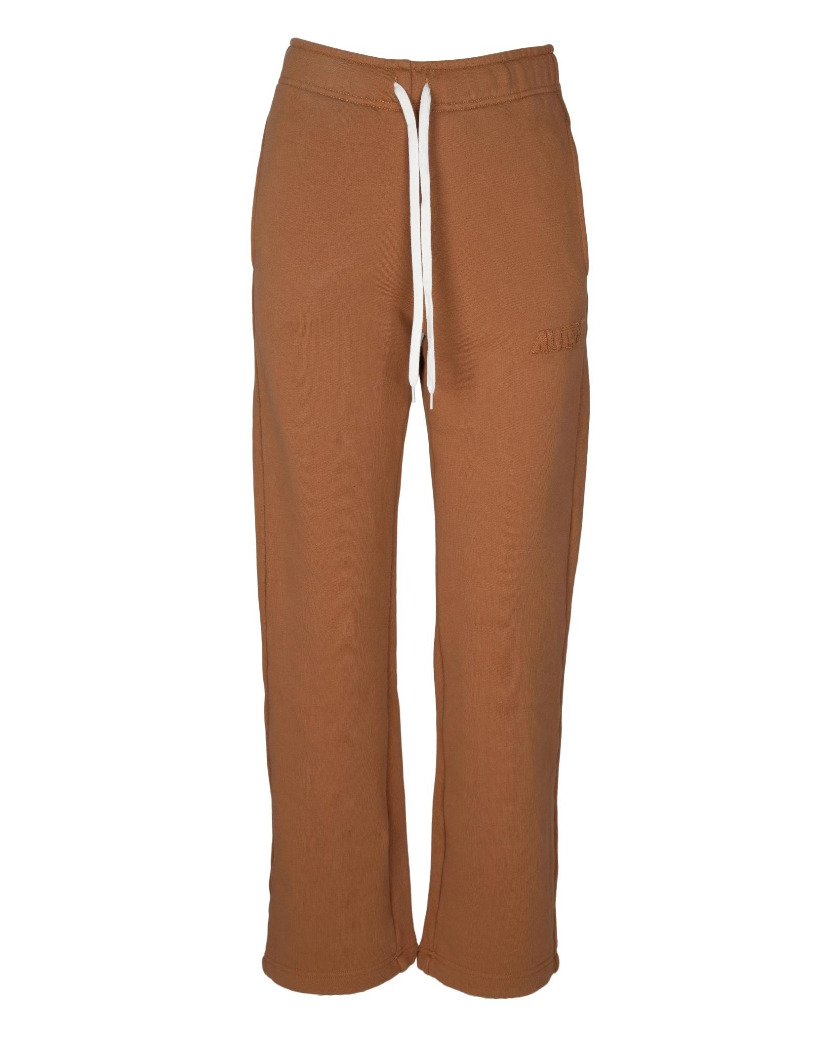 AUTRY EASE COTTON JOGGERS WITH EMBROIDERED LOGO