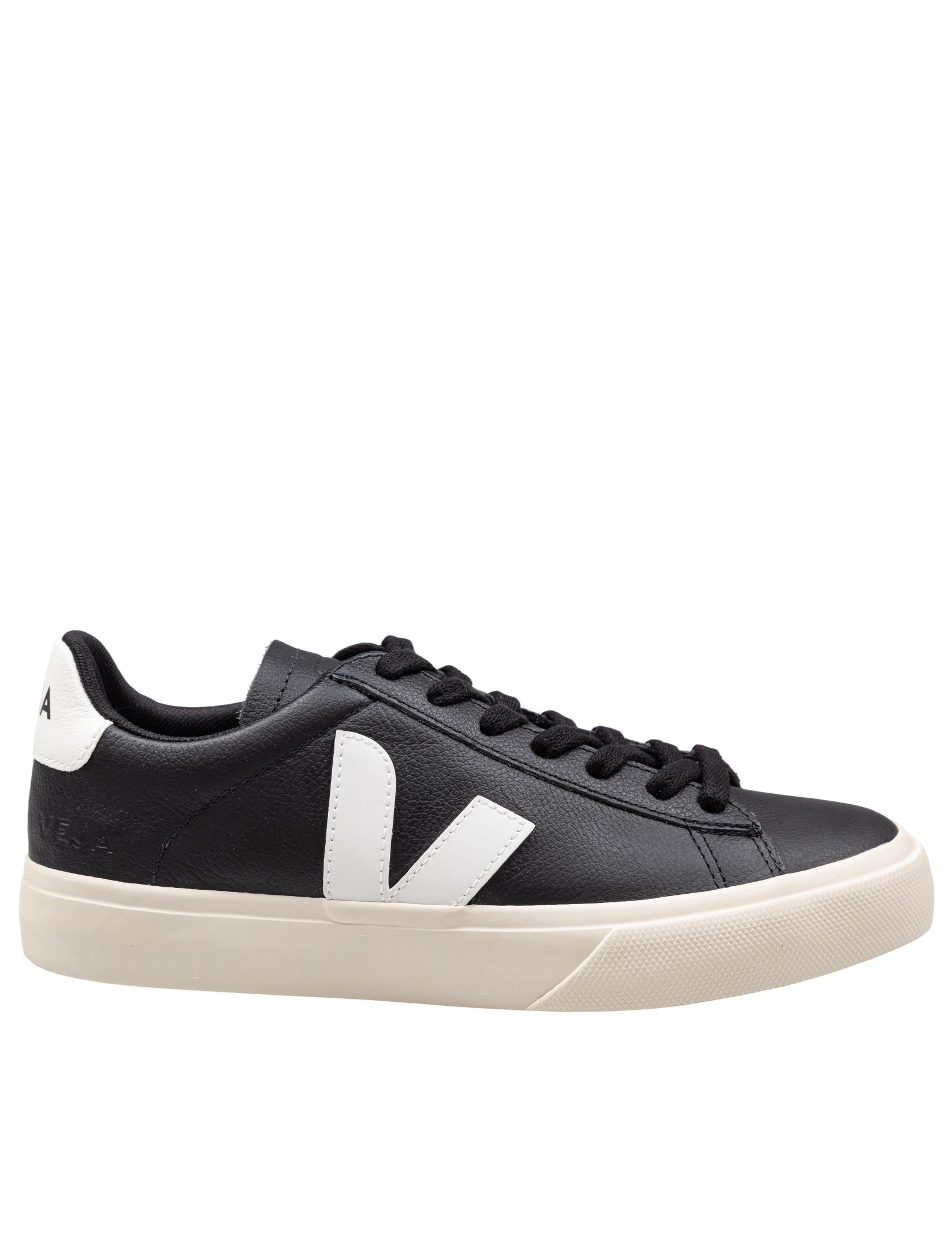 VEJA CAMPO IN PELLE COLORE NERO E BIANCO