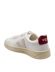 VEJA SNEAKERS URCA IN COTONE SPALMATO COLORE BIANCO/MARSALA