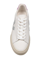 VEJA CAMPO CHROMEFREE IN PELLE COLORE BIANCO/VIOLA