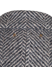 GOLDEN GOOSE WOOL COAT IN BEIGE AND GREY
