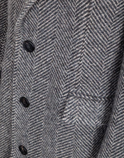 GOLDEN GOOSE WOOL COAT IN BEIGE AND GREY