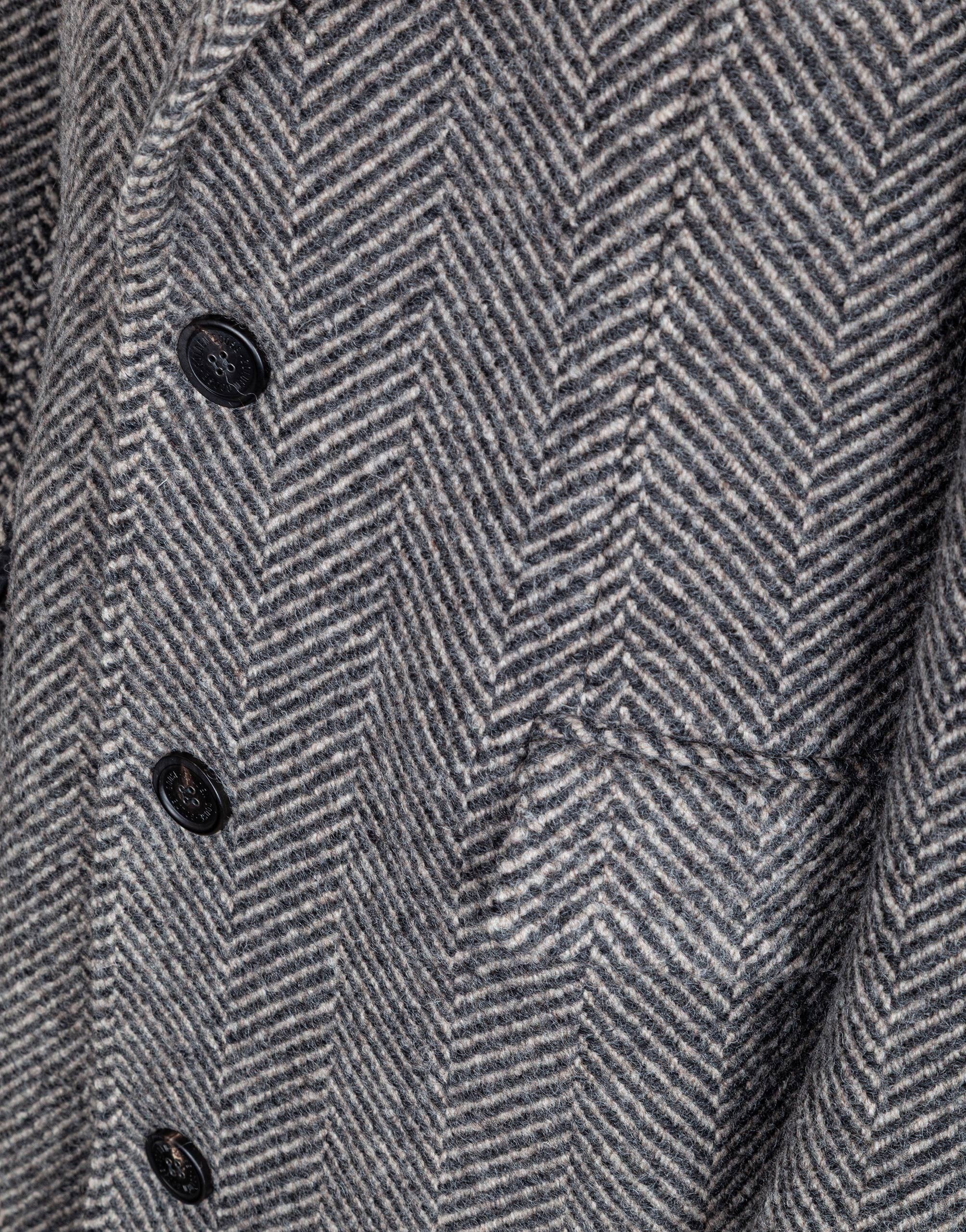 GOLDEN GOOSE WOOL COAT IN BEIGE AND GREY