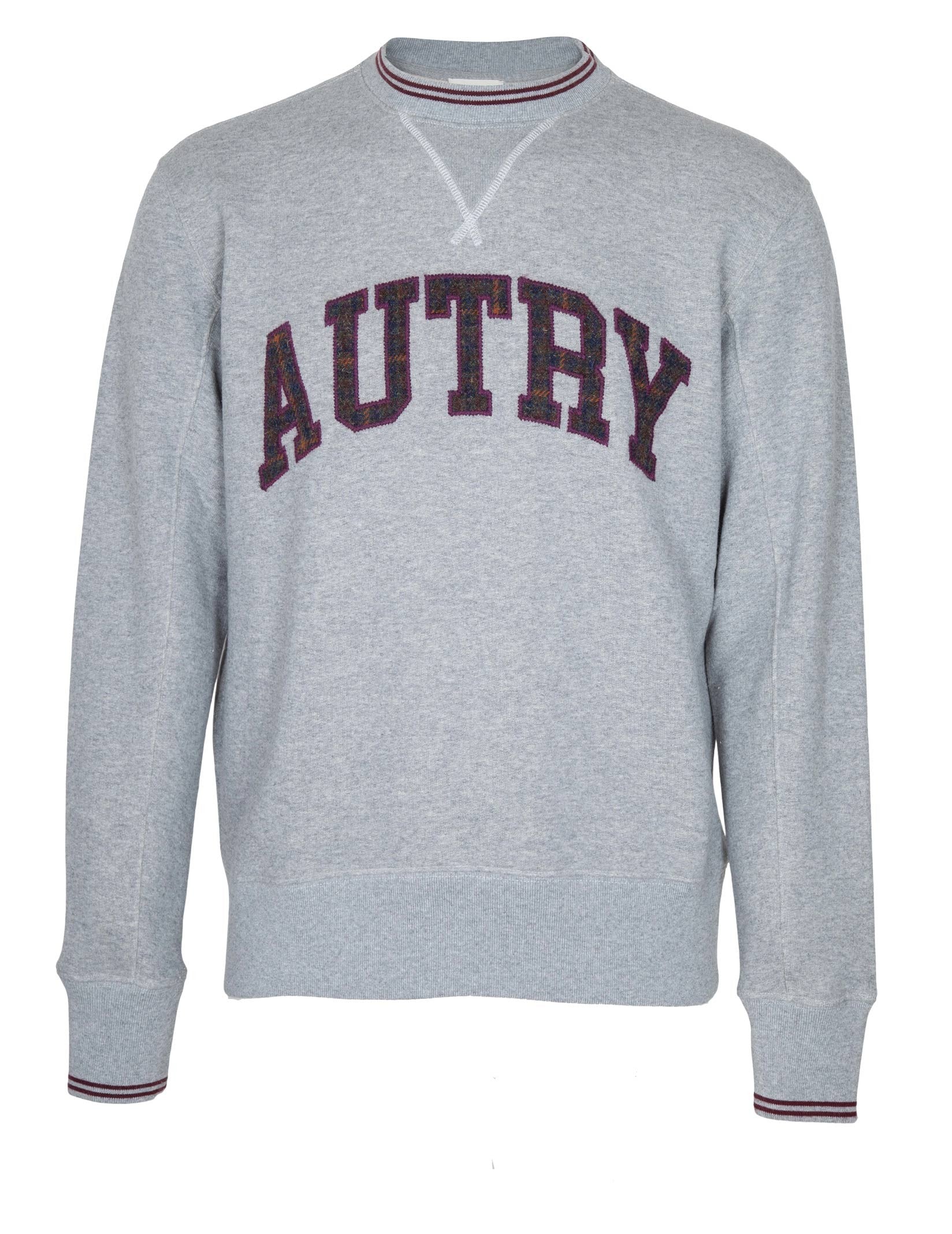 AUTRY FELPA IN COTONE CON LOGO IN RILIEVO