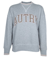 AUTRY FELPA IN COTONE CON LOGO IN RILIEVO